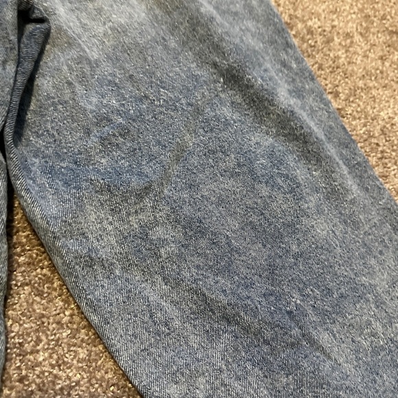 Guess Reda Fold Over High Waist Acid Wash Straight Leg Jeans Women’s Size 30 - Picture 13 of 16